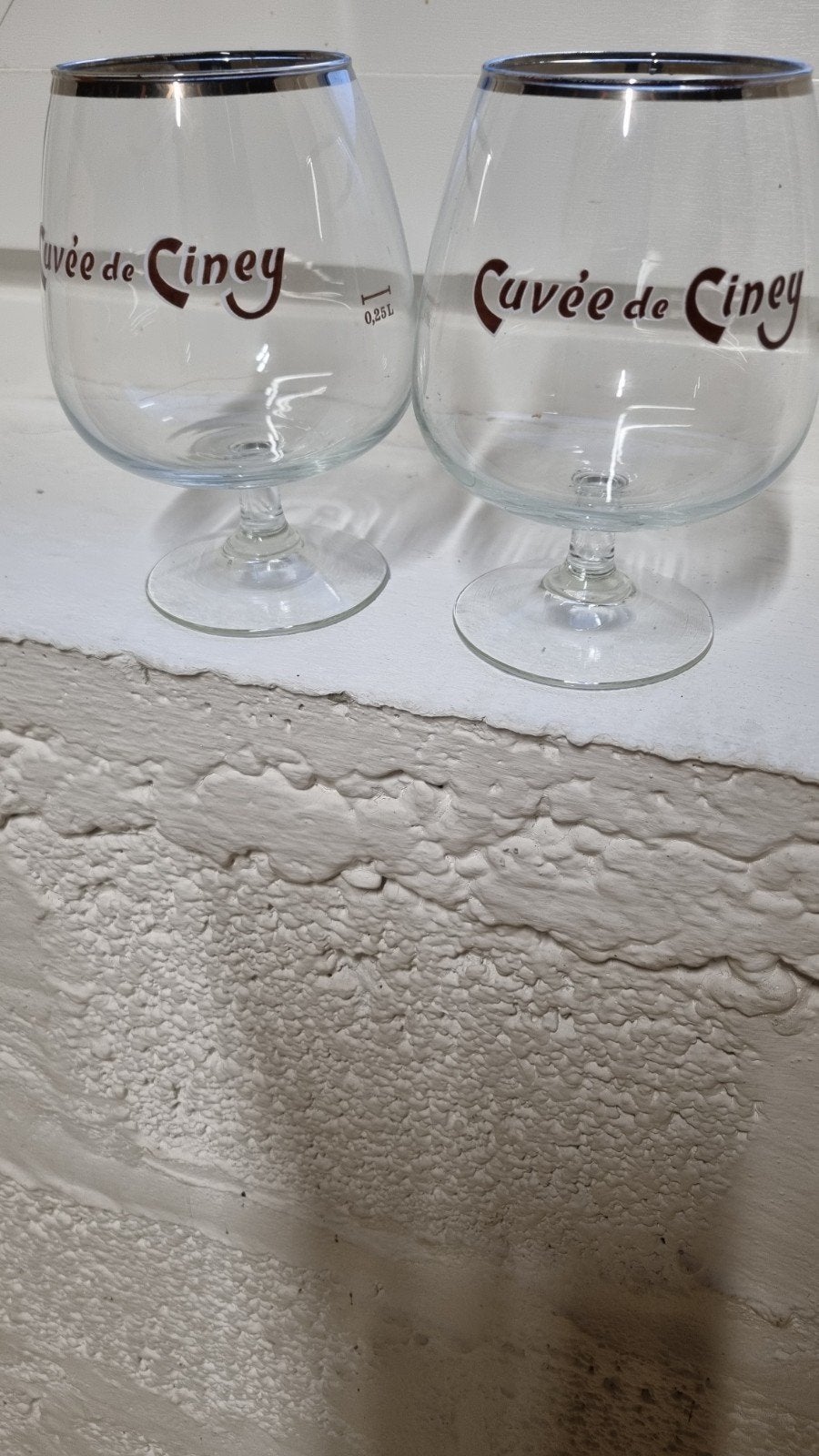 deux  verres  Ciney, Collections, Enlèvement ou Envoi