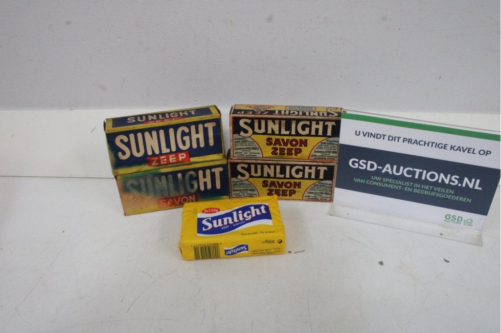 Vintage Sunlight zeep 5 stuks, Collections, Rétro, Soins personnels, Enlèvement ou Envoi