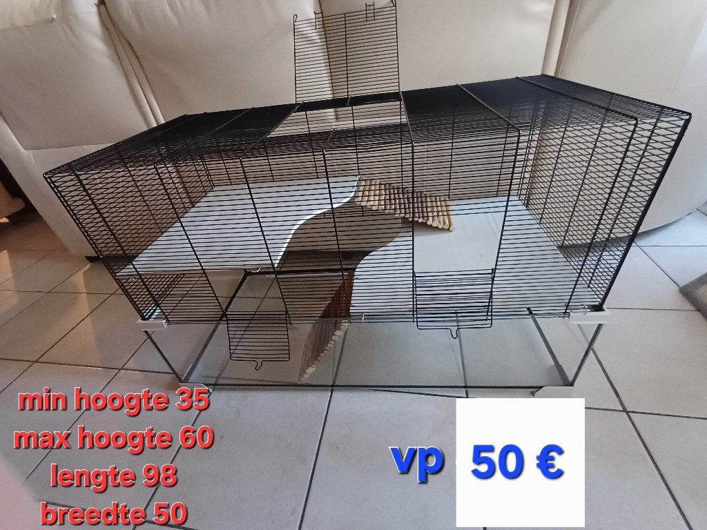 Knaagdieren kooi, Hamster, Moins de 60 cm, 75 à 110 cm, Cage