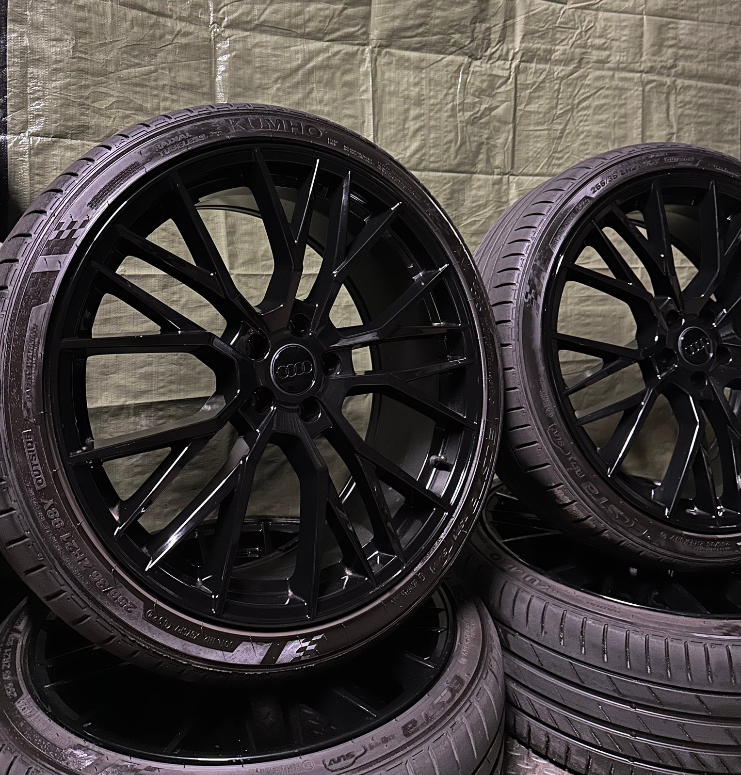21 inch Audi / VW / VAG velgen met Kumho zomerbanden, Autos : Pièces & Accessoires, Pneus & Jantes, Enlèvement