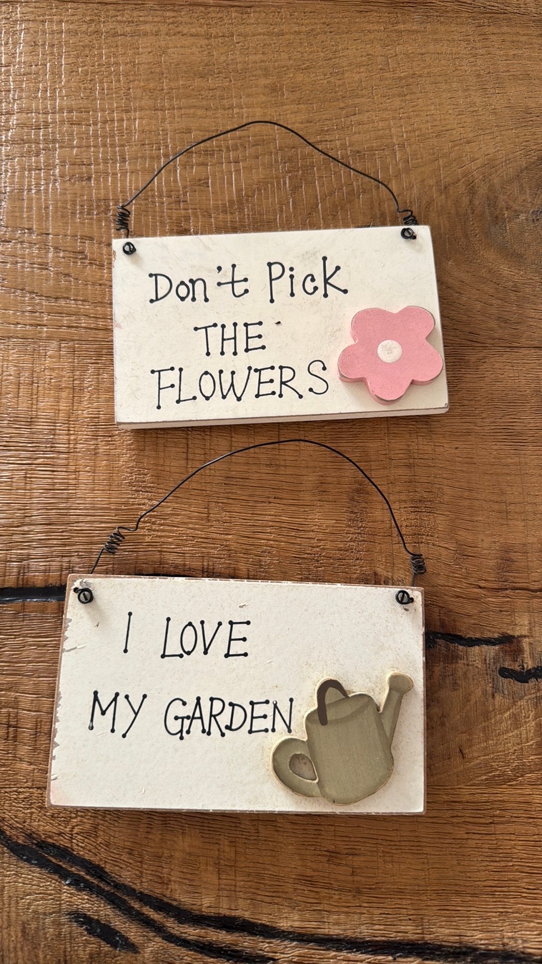 Spreuken tuin / bloemen, Huis en Inrichting, Woonaccessoires | Tekstborden en Spreuken, Ophalen, Gebruikt