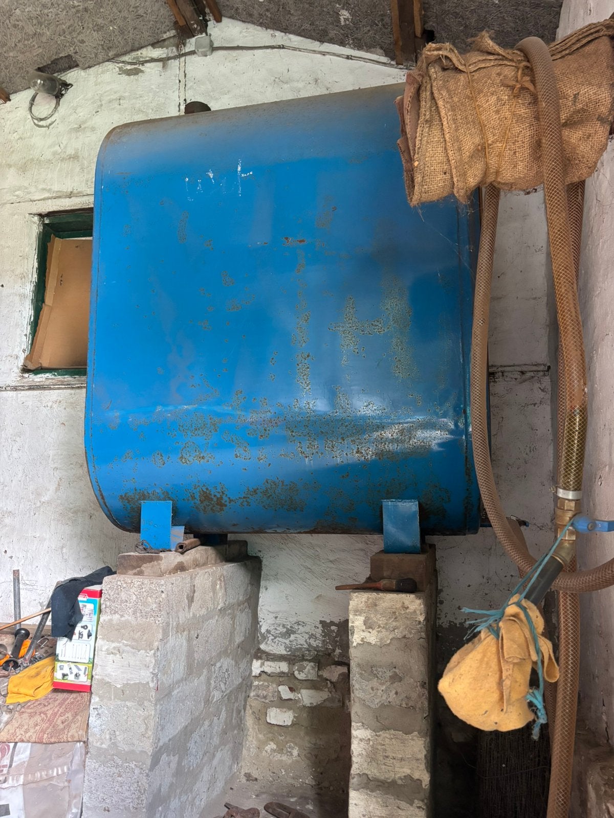 Mazouttank 1200 liter lekt niet, Ophalen, Gebruikt