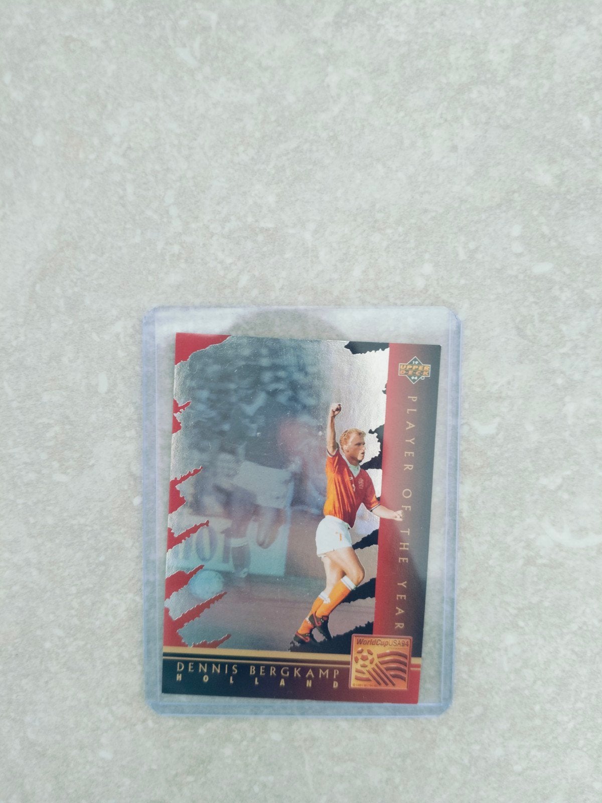 Dennis Bergkamp Nederland Upperdeck WK USA 1994, Ophalen of Verzenden