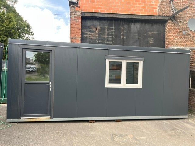 Geïsoleerde werfkeet/container 6 x 2,3 m, Ophalen