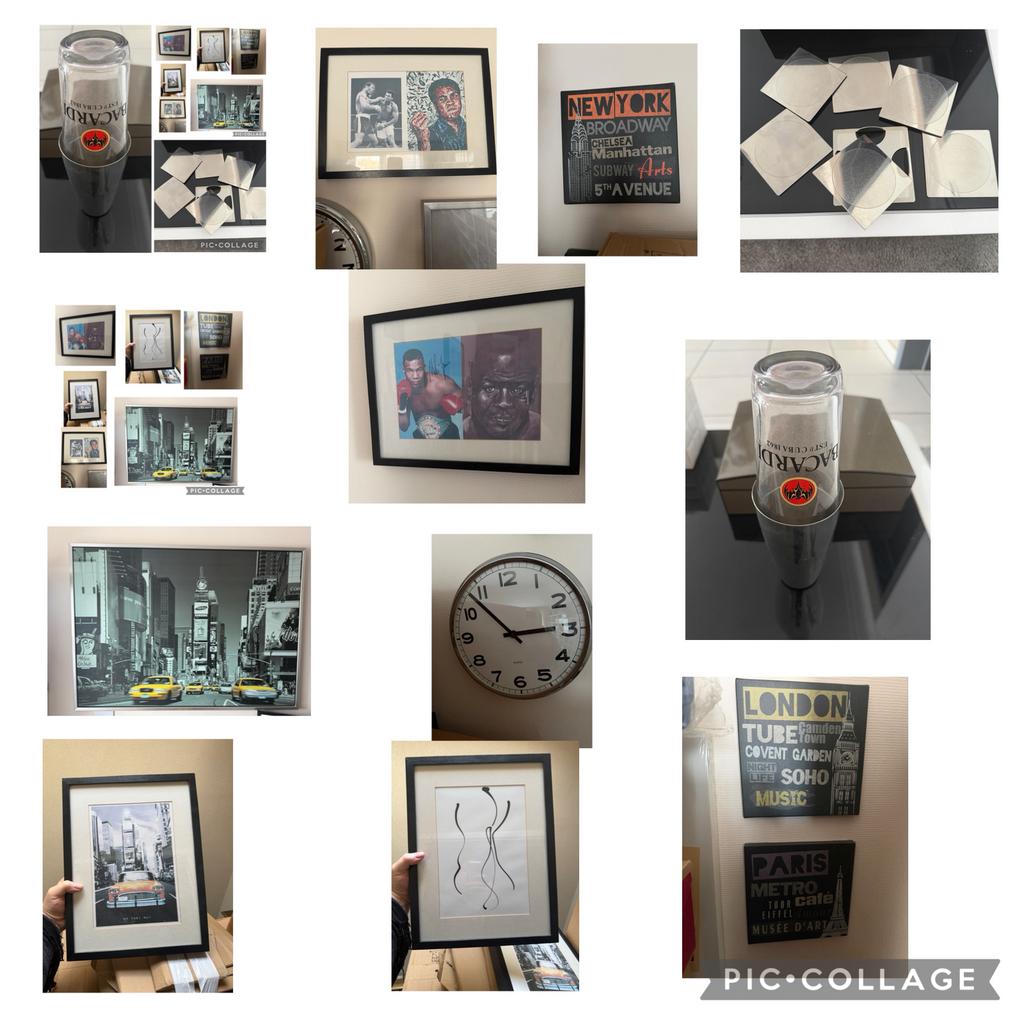 Lot de cadre dont un new york 140x100 + divers, Enlèvement, Comme neuf