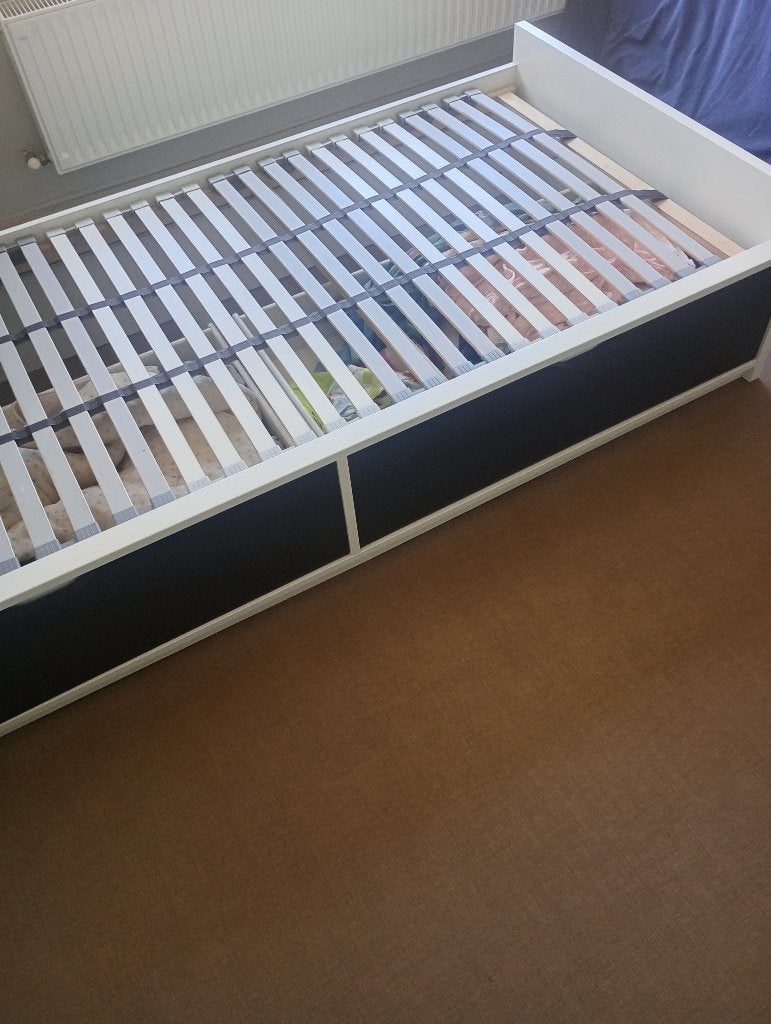 1 persoonsbed Flaxa Ikea, Ophalen, Gebruikt, 90 cm, Eenpersoons