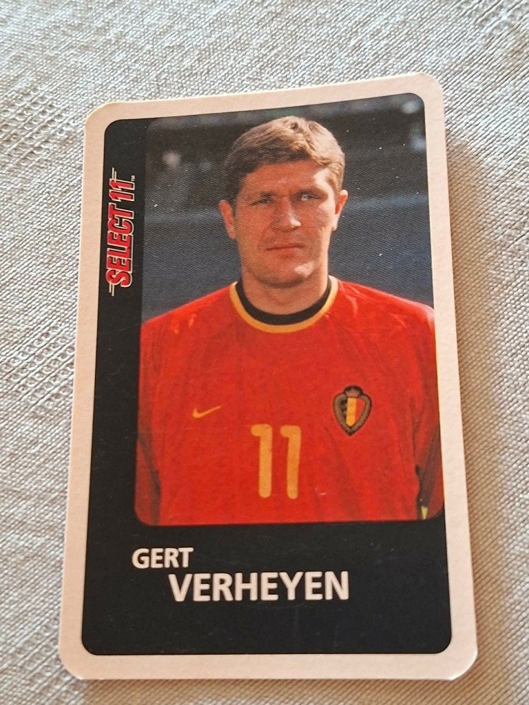 Voetbalkaart : Gert Verheyen / Rode Duivels, Ophalen of Verzenden, Zo goed als nieuw, Spelerskaart