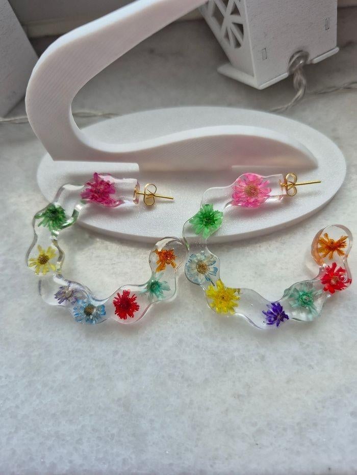 Boucle d'oreilles, Bijoux, Sacs & Beauté, Boucles d'oreilles, Neuf, Enlèvement ou Envoi, Autres couleurs, Autres matériaux
