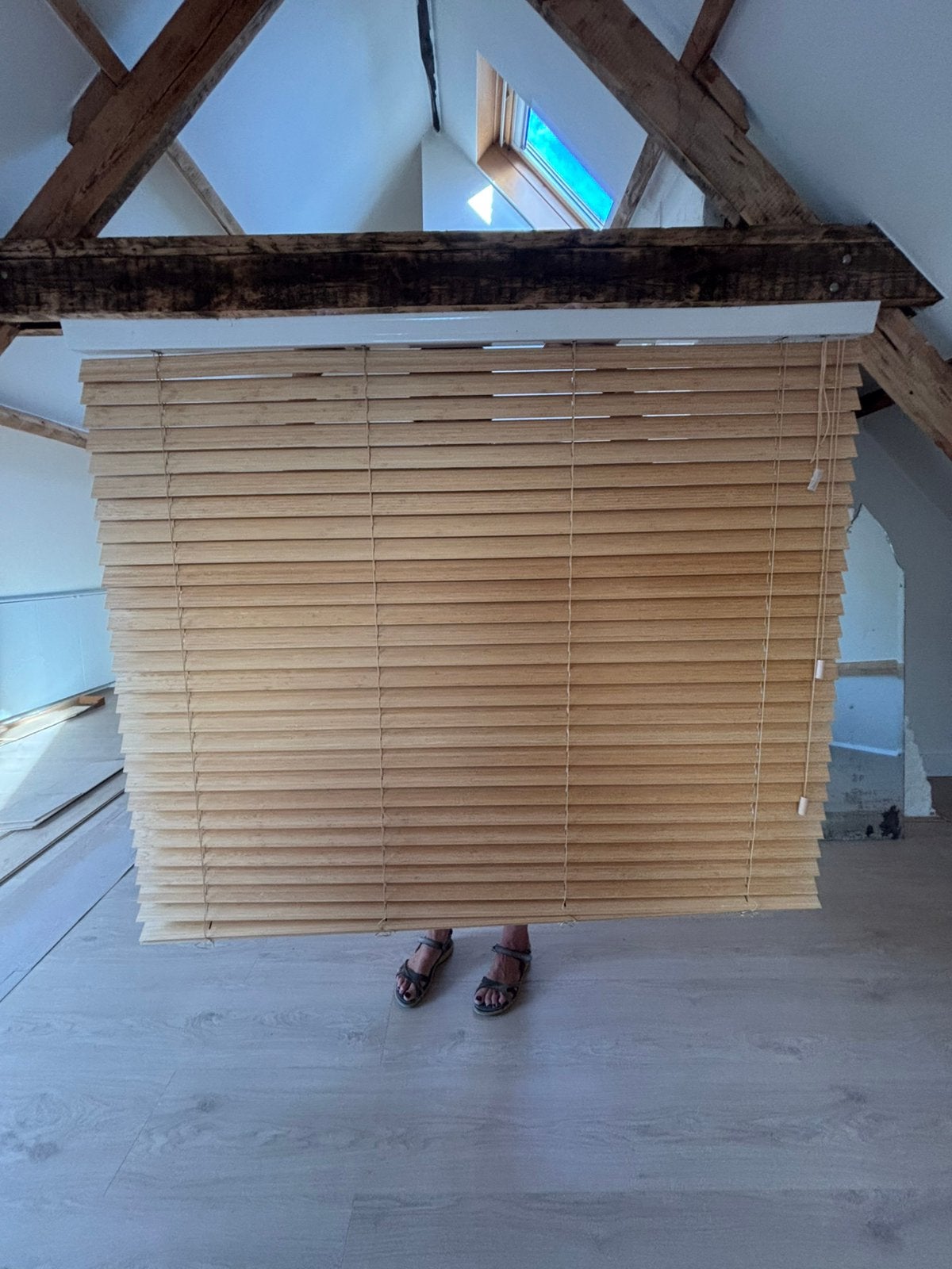 Houten lamellen 1,50m x 1,20m, Huis en Inrichting, Ophalen, Zo goed als nieuw, Lamellen