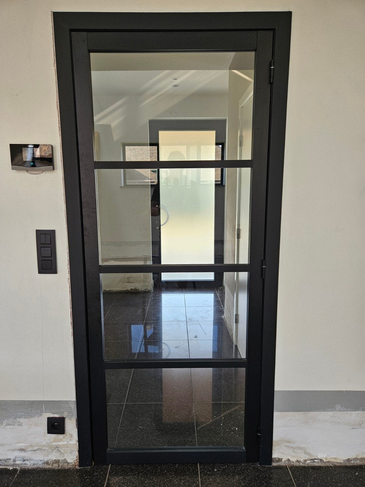 glazen binnendeur en omkasting, Doe-het-zelf en Bouw, Ophalen, Glas, Binnendeur