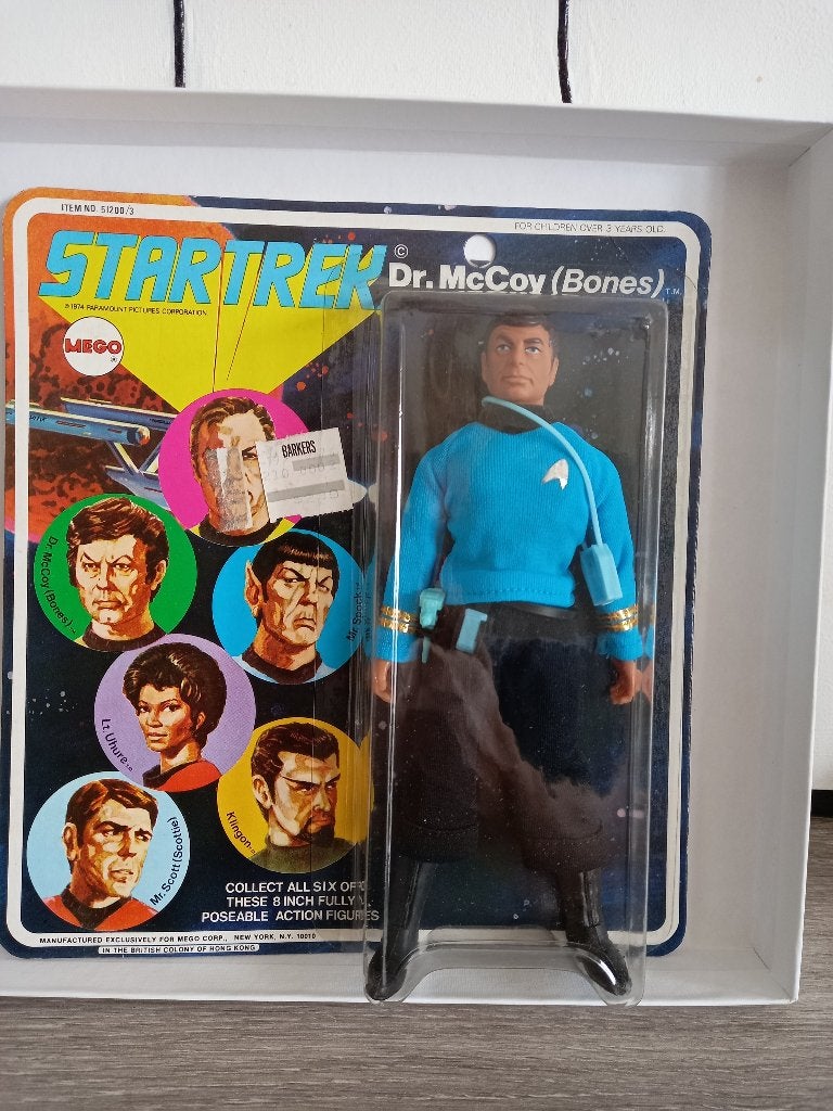 Figurine articulée Mego Star Trek 1974 Dr. McCoy (Bones), Collections, Enlèvement ou Envoi, Comme neuf