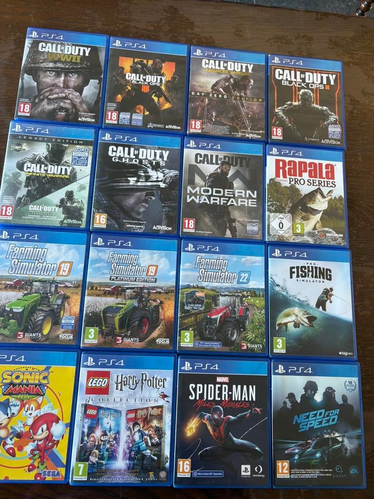 Différent jeux PS4, Enlèvement ou Envoi, Comme neuf