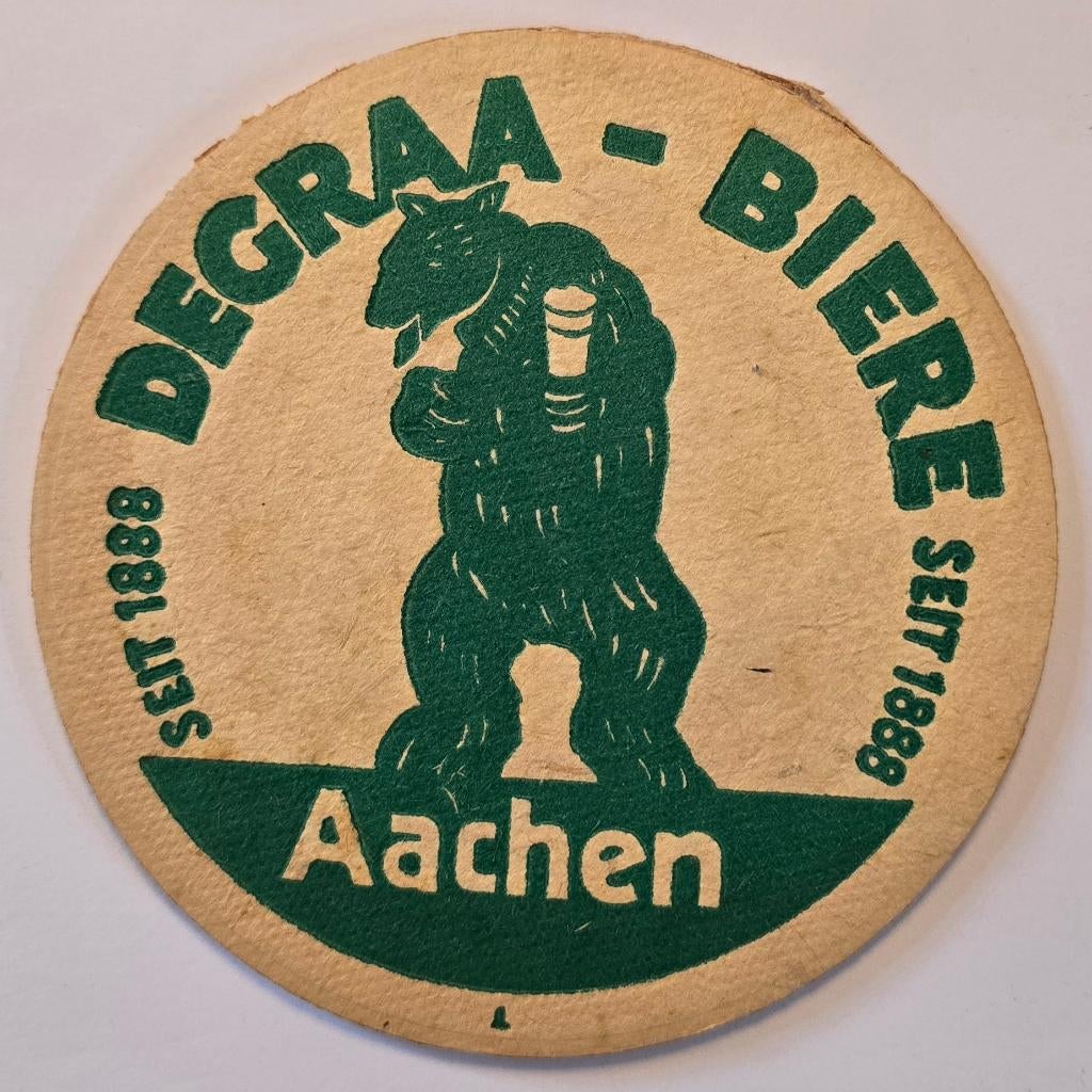 Degraa Bierviltje Bierdeckel Onderzetter, Verzamelen, Biermerken, Gebruikt, Viltje(s), Ophalen of Verzenden