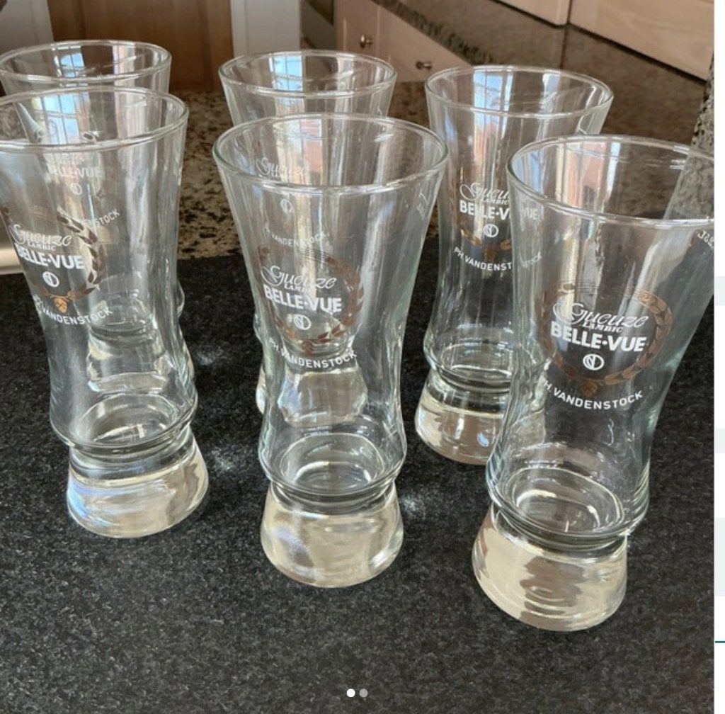 Verschillende bierglazen, Verzamelen, Ophalen, Gebruikt