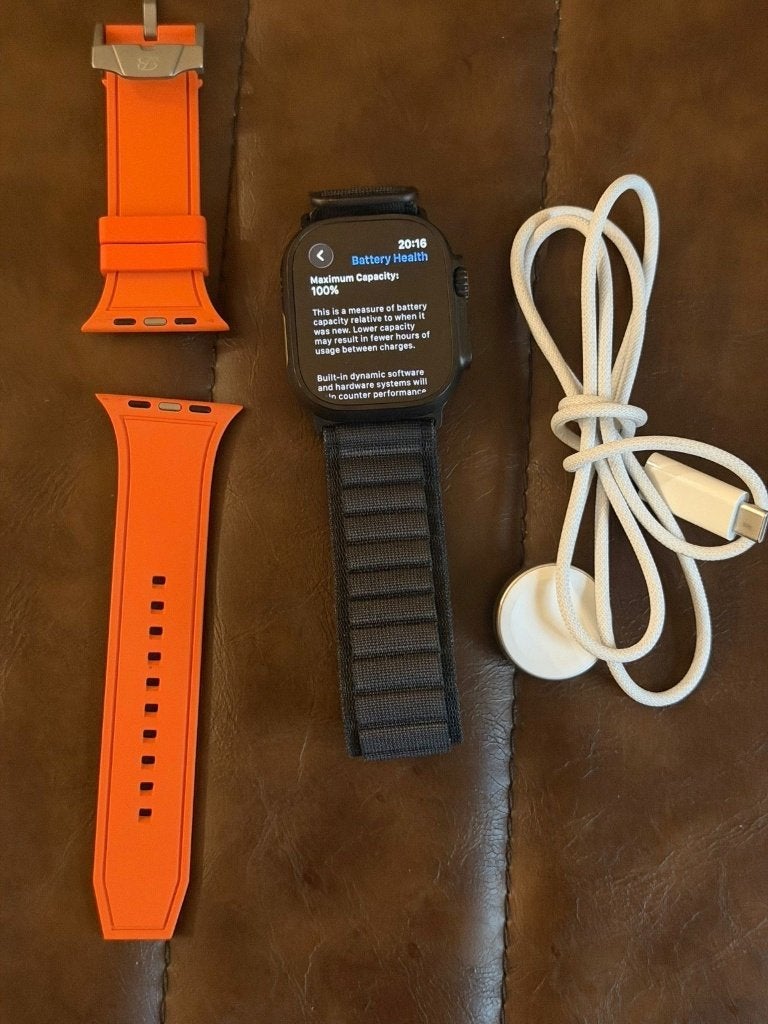 Apple Watch Ultra 3 GPS + cellulaire 49 mm, Enlèvement ou Envoi, GPS, Comme neuf, Orange
