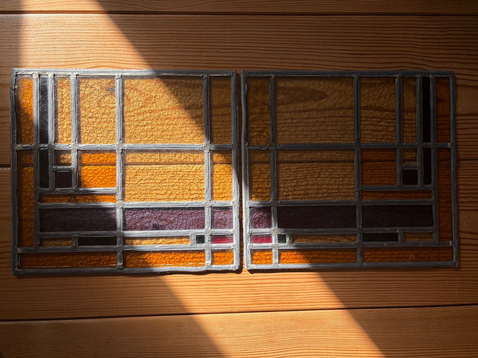 Vintage | Glas-in-lood, Antiek en Kunst, Ophalen of Verzenden