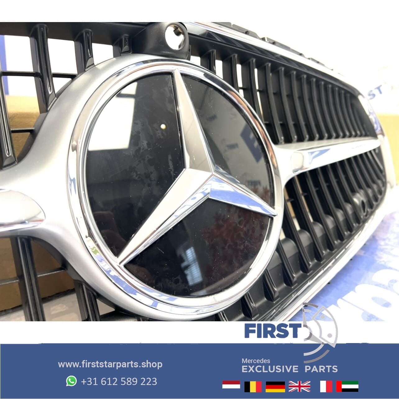 W206 S206 Mercedes C Klasse 2023 LUXURY LINE GRIL origineel, Auto-onderdelen, Gebruikt, -, Ophalen of Verzenden, -