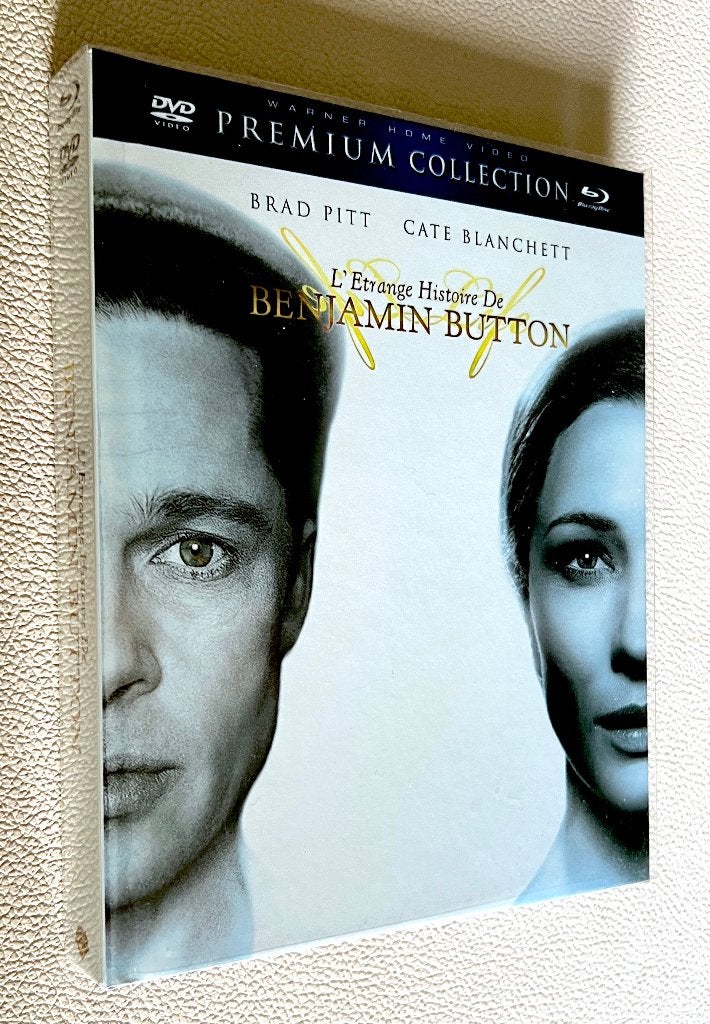 BENJAMIN BUTTON (Met OTNL) /// 2 BLURAY + 1 DVD + BOEK, Inclusief extra's, Zo goed als nieuw, Blu-ray, Nederlands