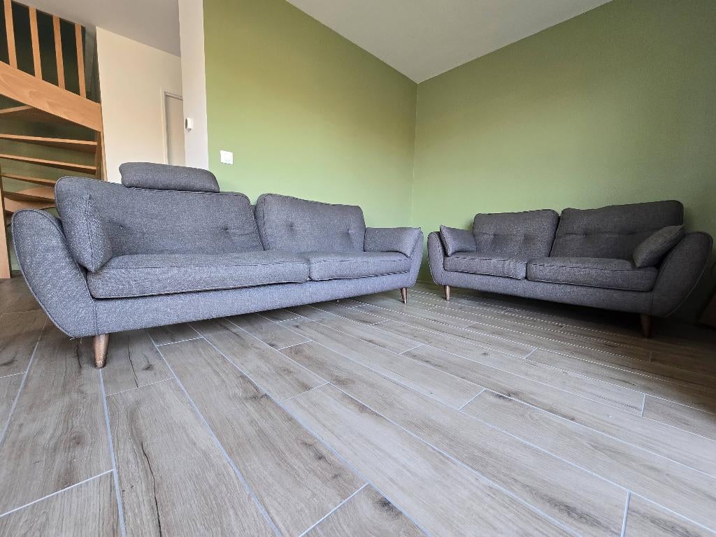 Poltronesof3-zitsbanken + 2-zitsbanken, Ophalen, Gebruikt, Overige maten, Rechte bank