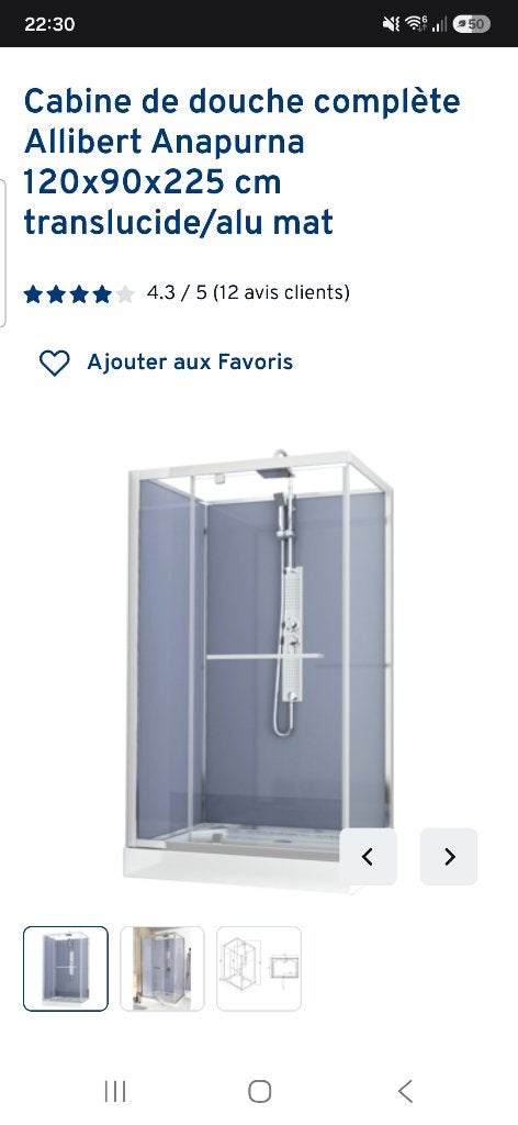Cabine de douche, Bricolage & Construction, Enlèvement, Neuf, Douche