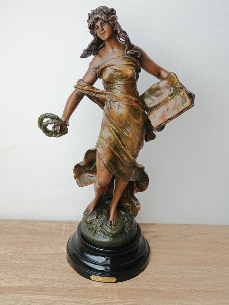 Sculptuur in heerser Auguste Moreau „The Glory”, Ophalen of Verzenden, Brons