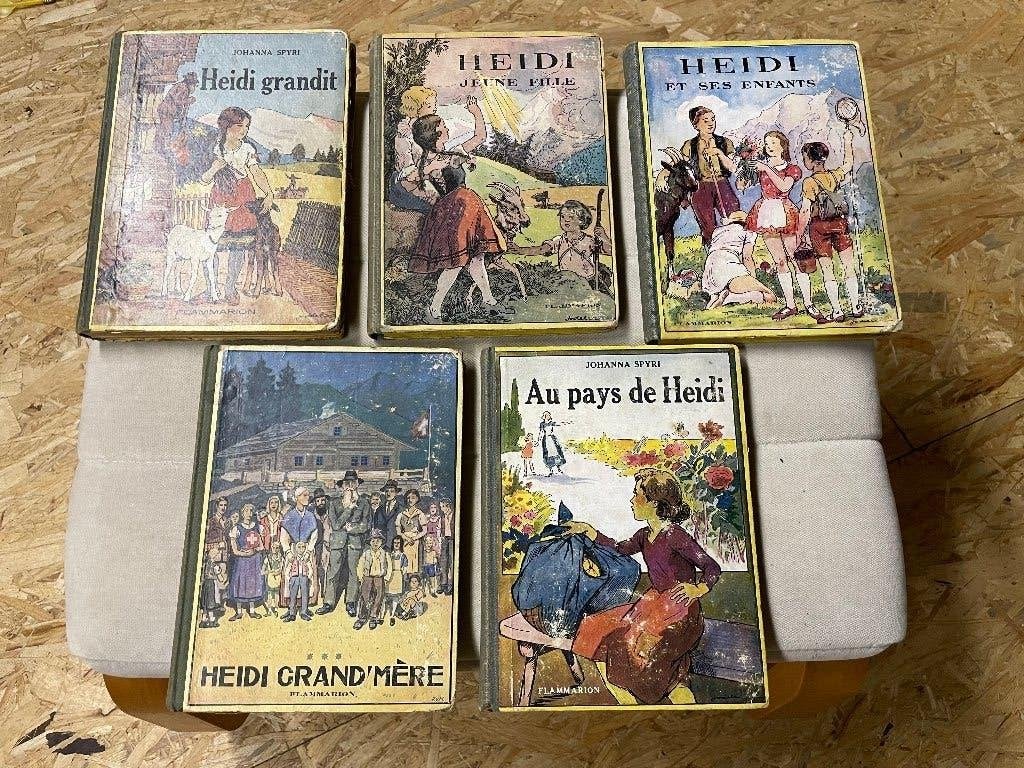 livres anciens de Heidi, Antiquités & Art, Antiquités | Livres & Manuscrits, Enlèvement ou Envoi