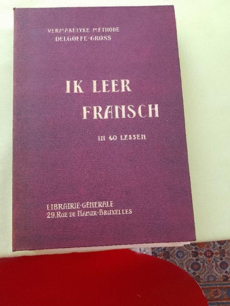 oud boek  met ilusstratie  frans in 40 lessen, Ophalen of Verzenden, Zo goed als nieuw