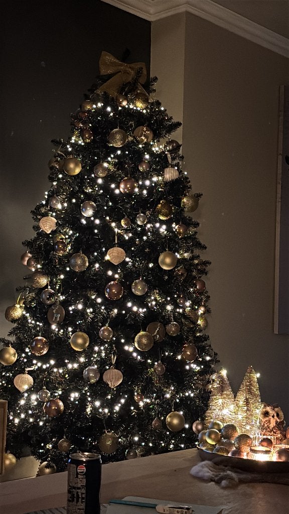 Zwarte kerstboom, Plastique, Moderne, Enlèvement, Utilisé