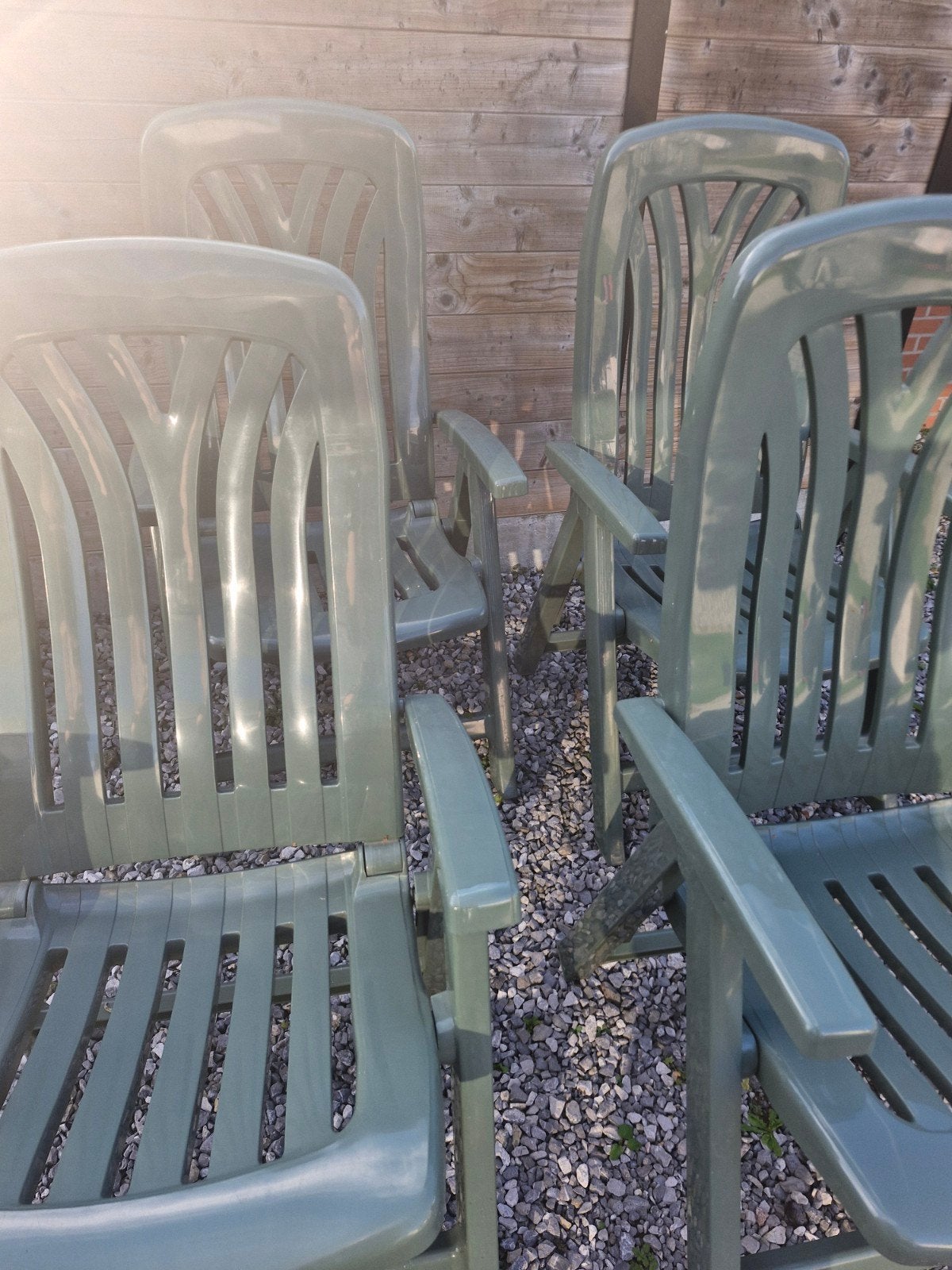 4 tuinstoelen ligstoelen, Ophalen