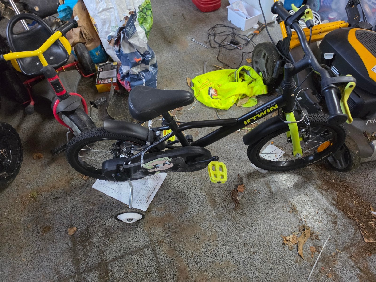 Kinderfiets met afneembare zijwieltjes, Vélos & Vélomoteurs, Mini Bikes, Midi Bikes & Pit Bikes, Enlèvement, Frein sur jante, Autres types