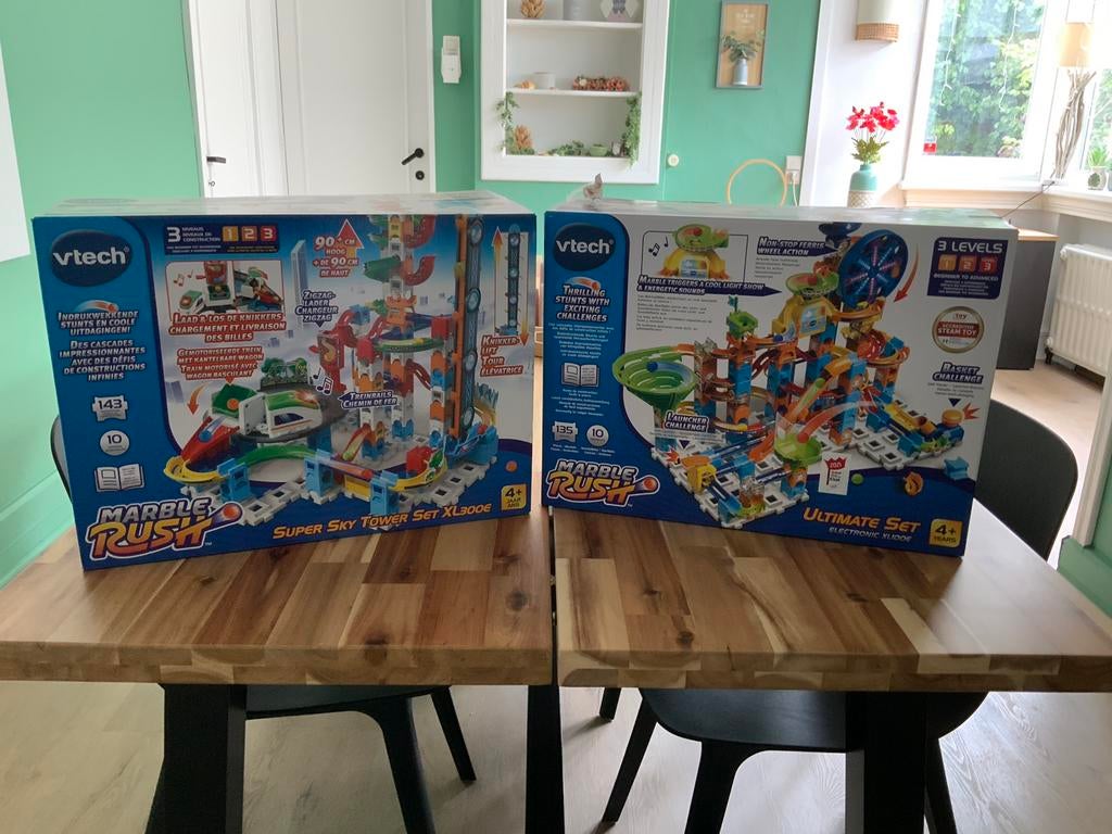 Marble Rush VTech COMPLETS (2 gros sets) – état quasi neuf, Enlèvement, Circuit
