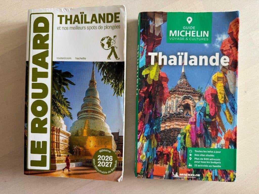 2 Guides Thaïlande - Le Routard et Michelin, Livres, Guides touristiques, Guide ou Livre de voyage, Michelin, Enlèvement ou Envoi