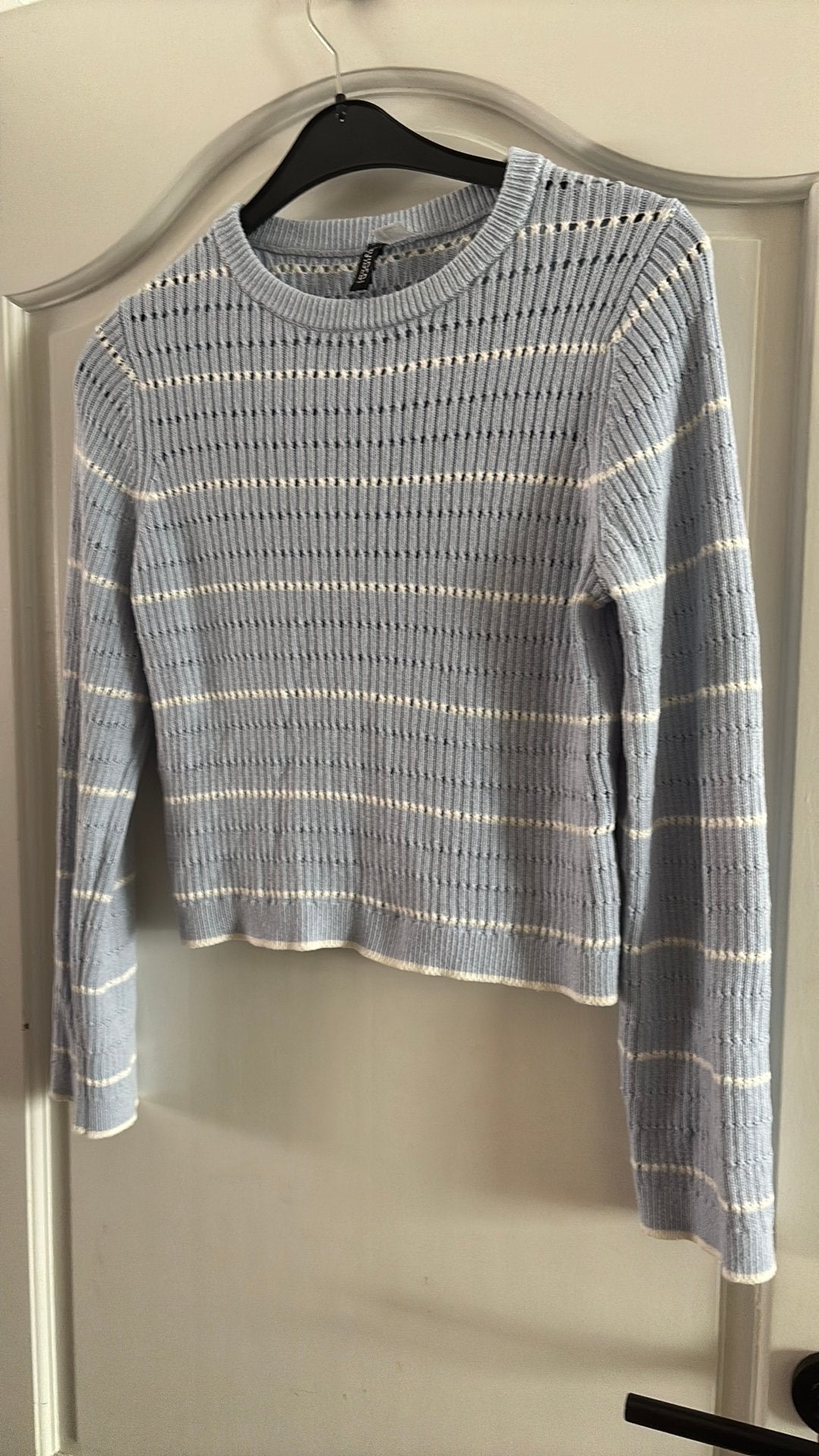 H&M divided light blue sweater knitted pull cotton top S, Vêtements | Femmes, Enlèvement, Comme neuf