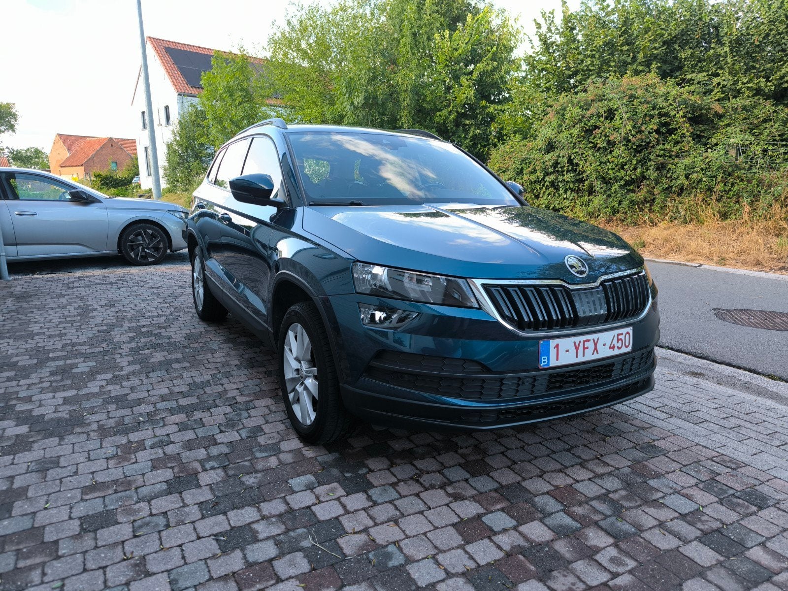 Skoda Karoq 1.0 TSI Ambition, Auto's, Skoda, Voorwielaandrijving, Stof, Blauw, Karoq