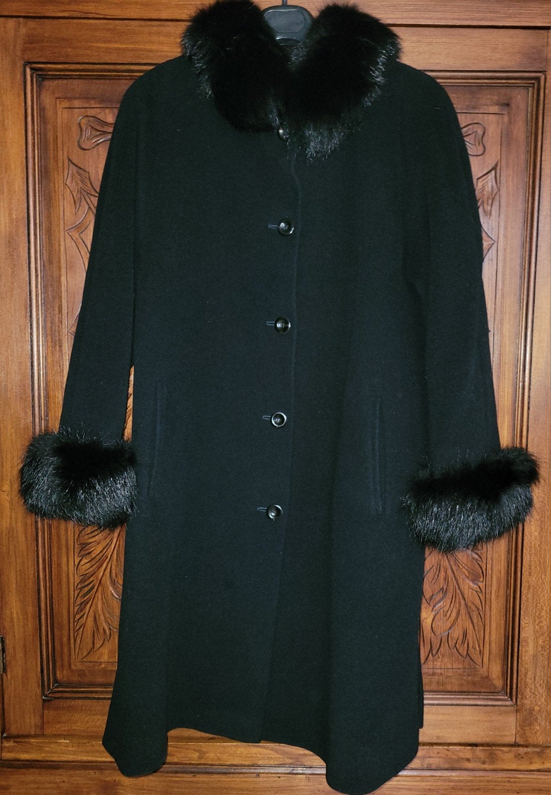 Warme winterjas merk Jobis Luxury, M/L...Als nieuw, Ophalen of Verzenden, Maat 38/40 (M), Zwart