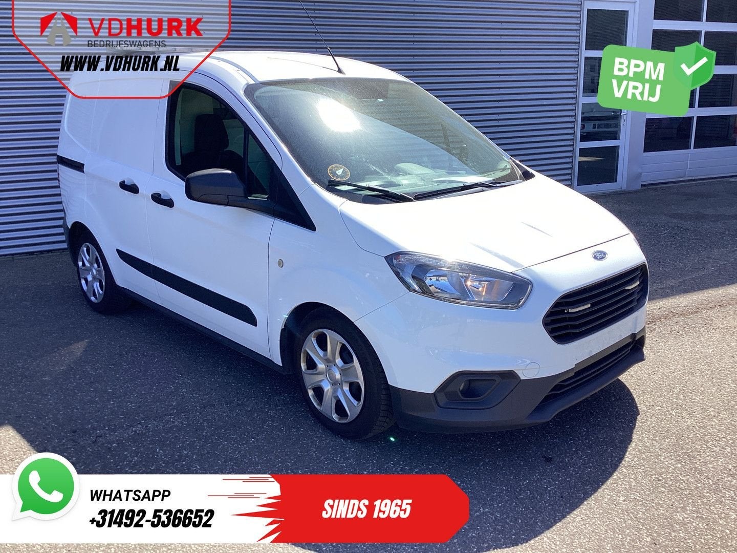Ford Transit Courier 1.5 TDCI 100 pk Trend Stoelverw./ Inric, Electronic Stability Program (ESP), Wit, Bedrijf, Ford