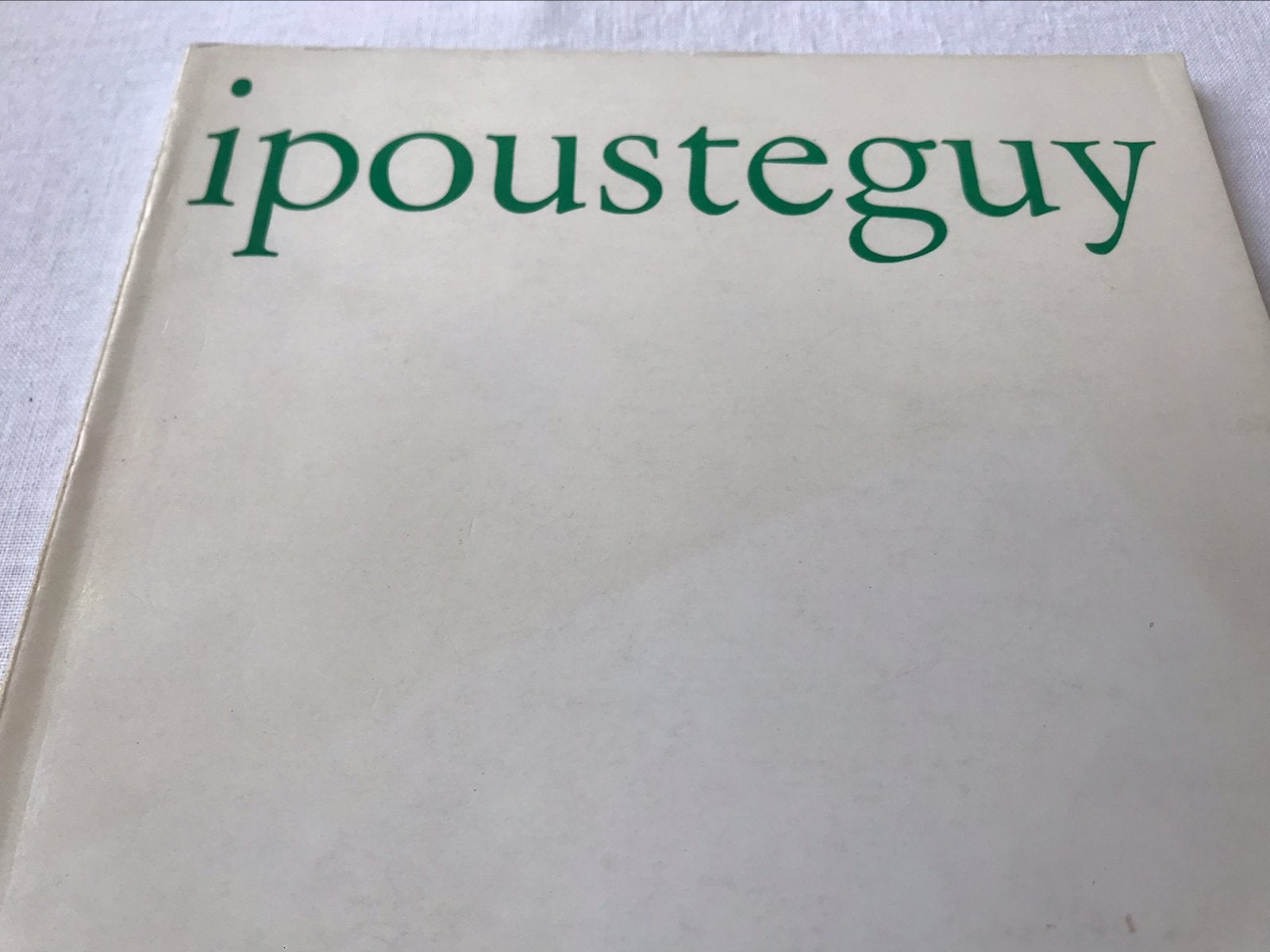 Jean Ipousteguy Sculptures Dessins 50pag, Boeken, Ophalen of Verzenden, Zo goed als nieuw, Beeldhouwkunst