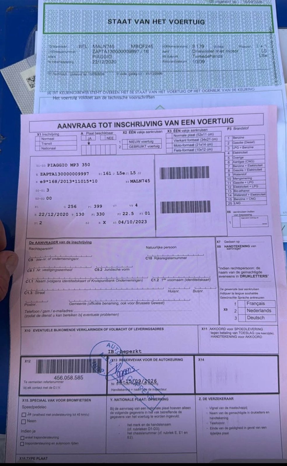 Piaggio 350 sport 3000km eta neuf permis B, 12 à 35 kW, Automatique, Sport, Neuf