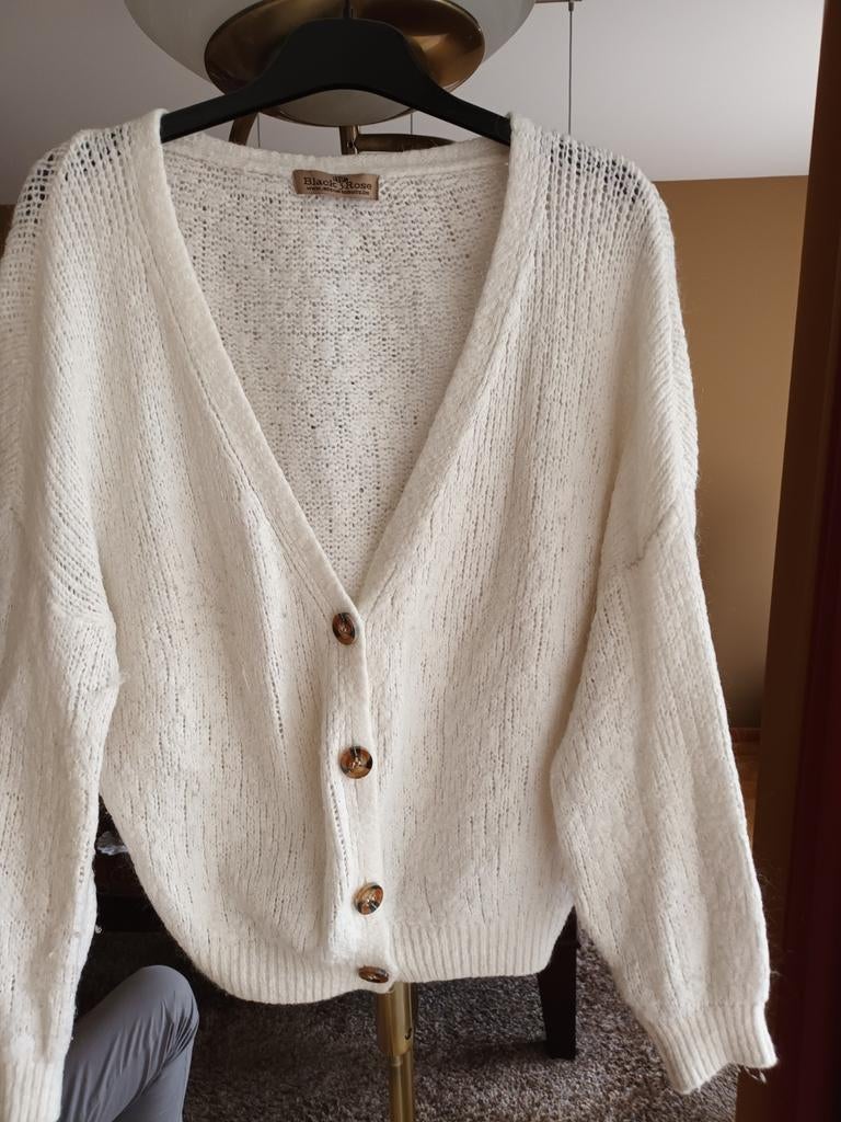 Cardigan blanc taille 44, Enlèvement ou Envoi, Taille 42/44 (L), Blanc