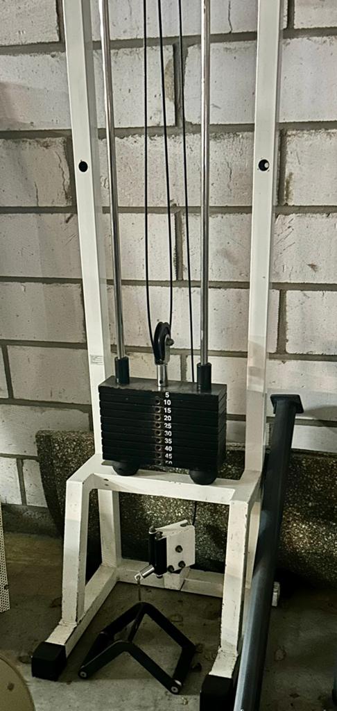 TECHNOGYM + LIFE PULLEY RUG BICEPS TRICEPS SAMEN 650 €, Sport en Fitness, Fitnessmaterialen, Zo goed als nieuw, Armen, Ophalen of Verzenden