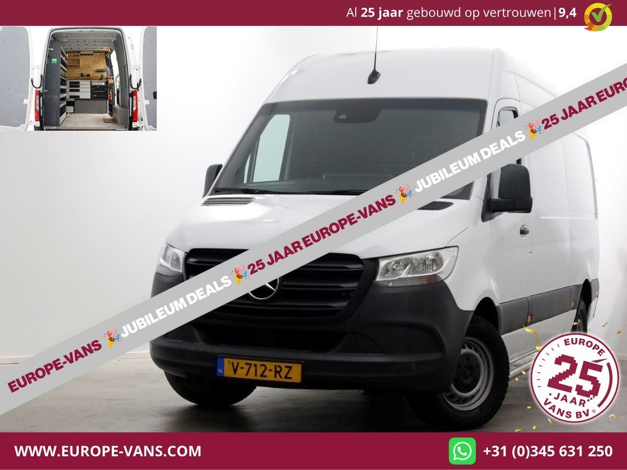 Mercedes-Benz Sprinter 311 CDI 115pk L2H2 RWD Servicewagen A, Parkeercamera, 213 g/km, Wit, Mercedes-Benz