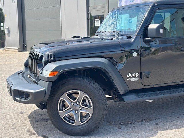 Jeep Wrangler lichte vracht btw wagen, Auto's, Automaat, 4 cilinders, Zwart, Parkeersensor