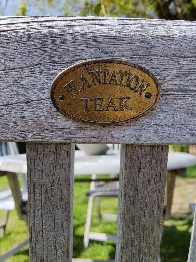 Teak tuintafel 4 stoelen, Tuin en Terras, Ophalen