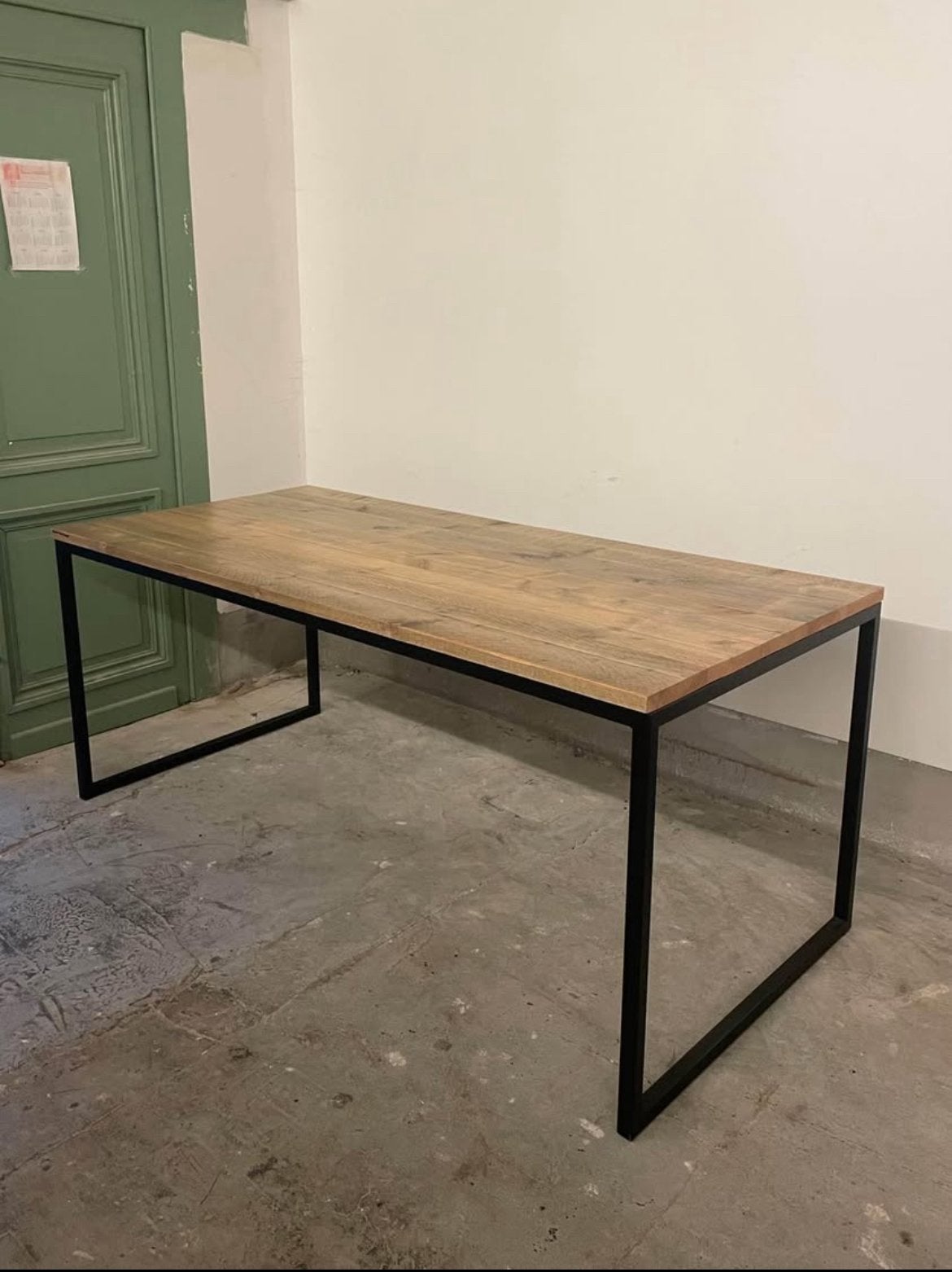 Rechthoekige eettafel Belgian Wood Design TE KOOP, Enlèvement, Comme neuf