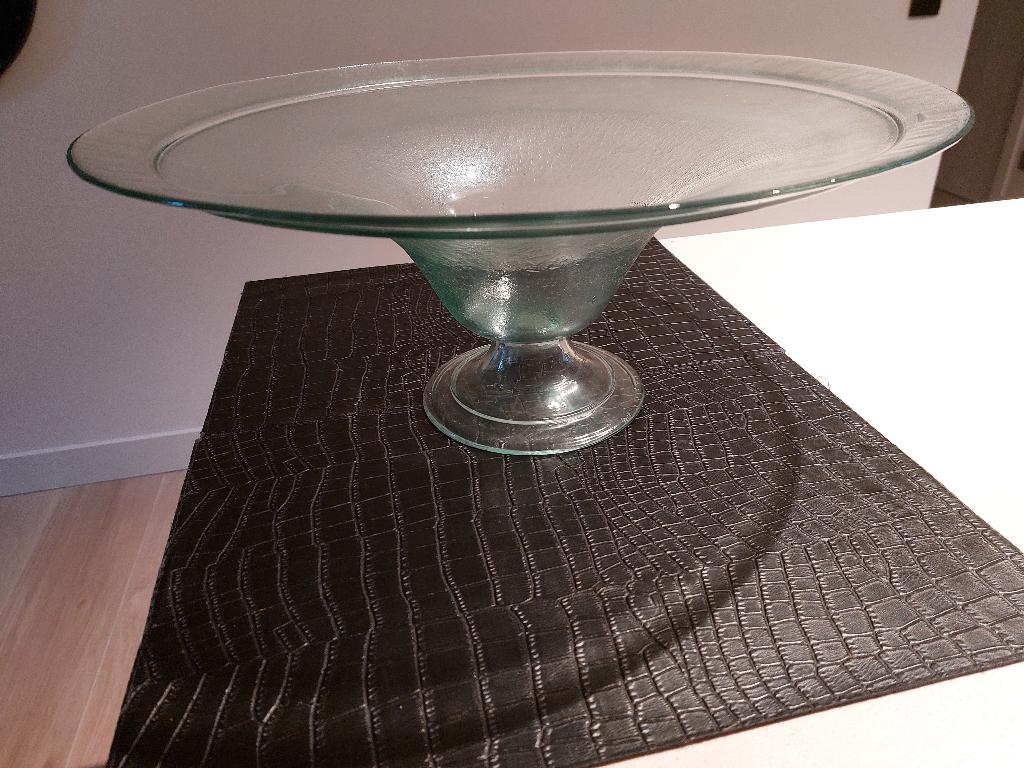 Glazen schaal, coupe, Huis en Inrichting, Woonaccessoires | Schalen en Manden, Ophalen, Schaal