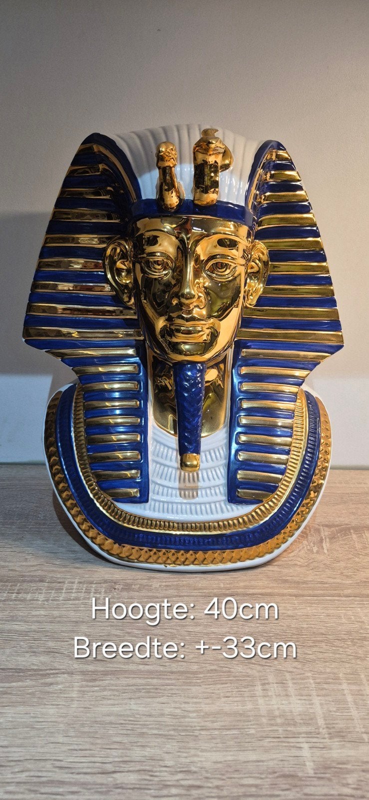 Toetanchamon beeld in porselein, Enlèvement ou Envoi, Utilisé, Objet de décoration