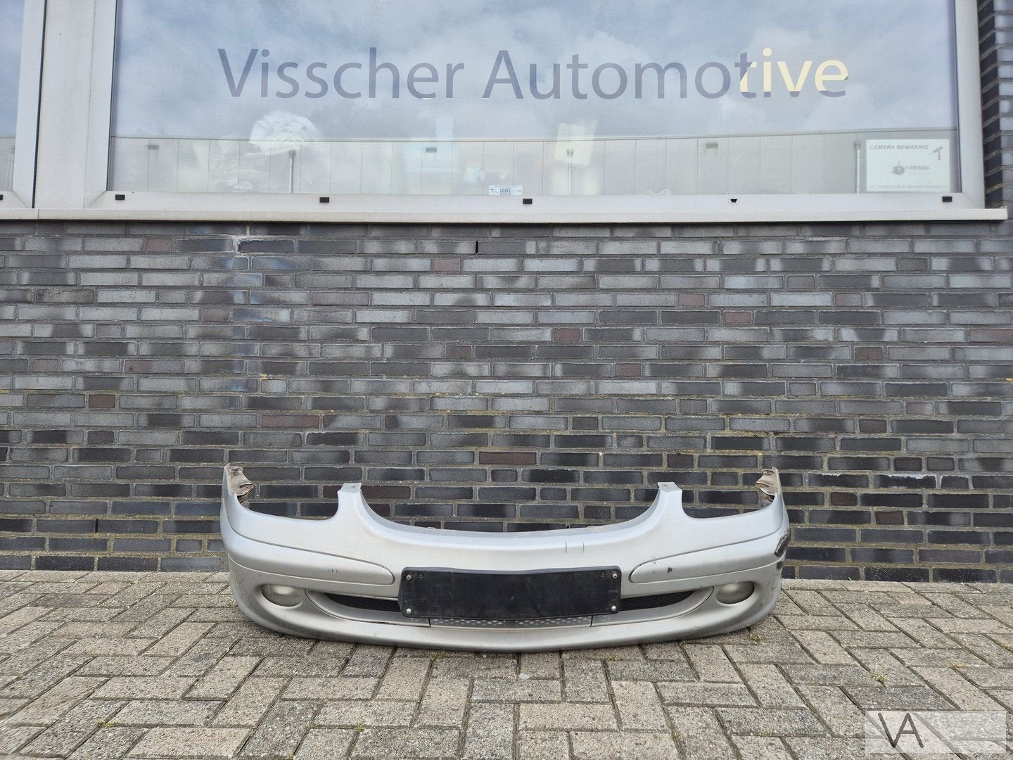 Voorbumper voor Mercedes SLK R170 facelift zilver met lampen, Gebruikt, -, Voor, Ophalen of Verzenden