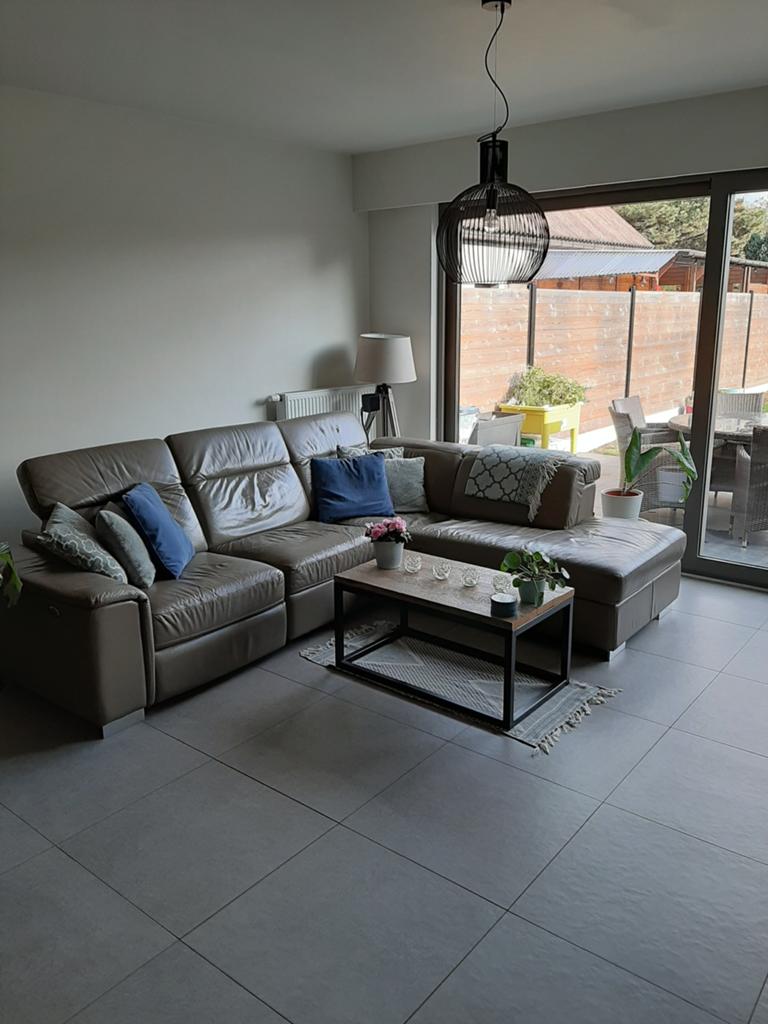 Hoeksalon leder Chateau d’Ax taupe, Maison & Meubles, Canapés | Coins salons complets, Enlèvement, Comme neuf