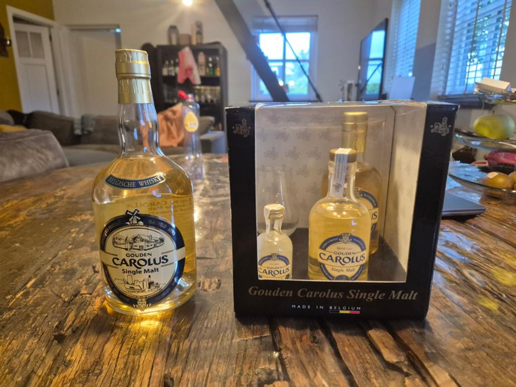 Zeer zeldzame gouden  Carolus Whisky set., Ophalen of Verzenden
