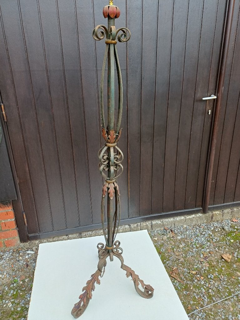 frame antieke  staanlamp in smeedwerk, Enlèvement, Autres matériaux